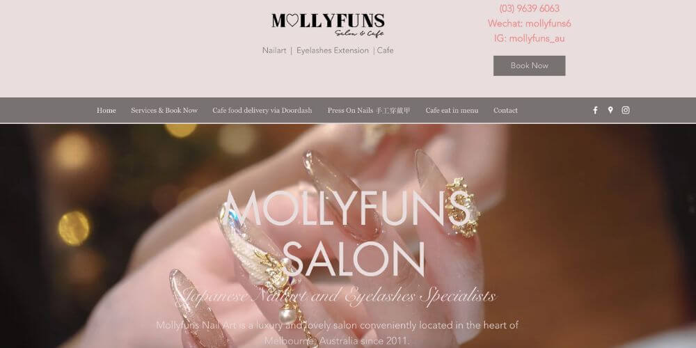 Mollyfuns, nail salon, nail cleaning, manicure, pedicure